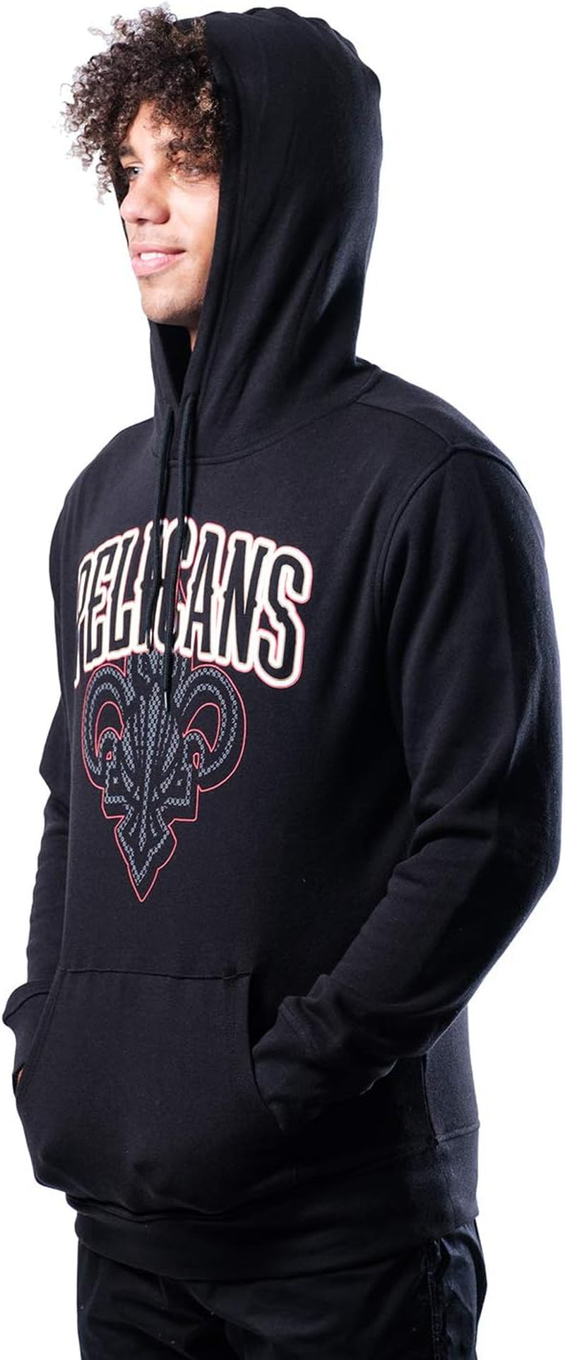 NBA Atlanta Hawks Mens Fleece Hoodie Pullover Sweatshirt Primo Metallic