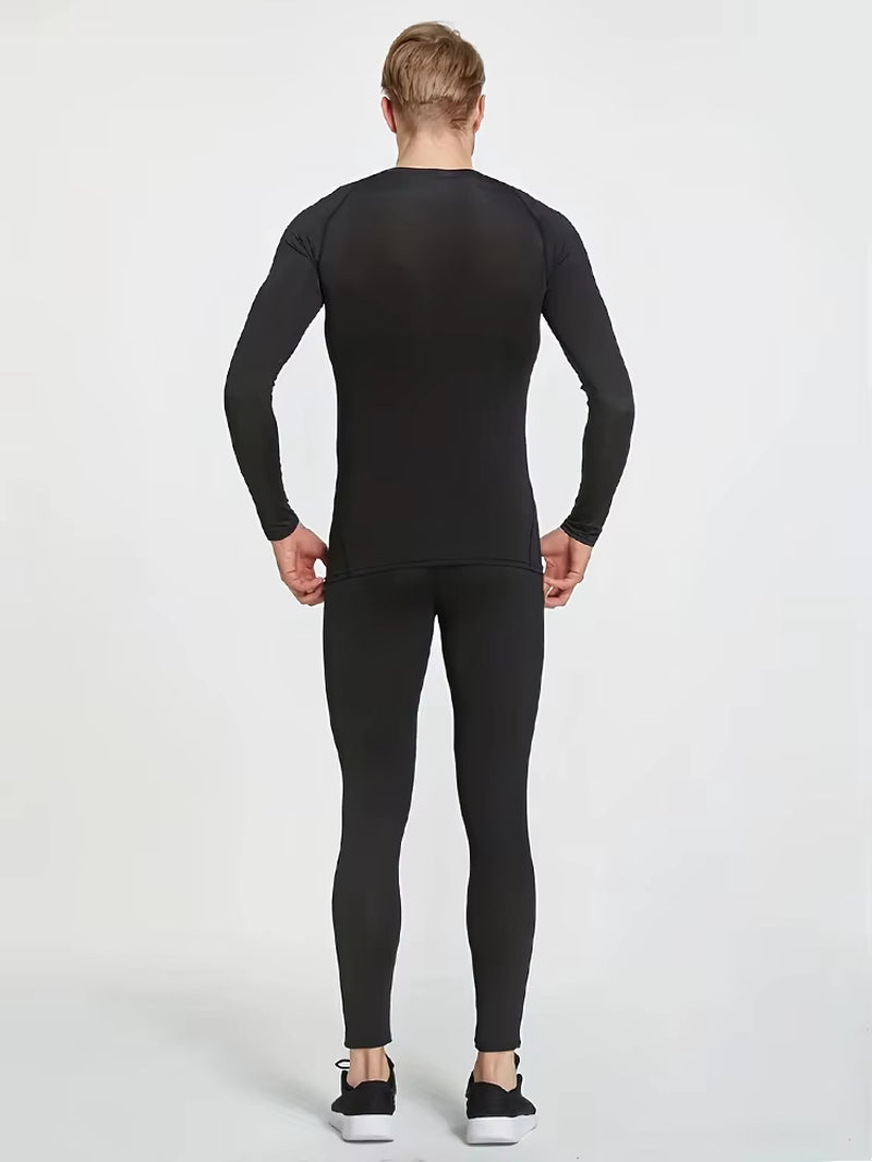 Compression Shirts Men'S Rashguard Quick Dry Gym Fitness Shirts Spring Beach Surfing Athletic Sport Running Workout Tops Tees