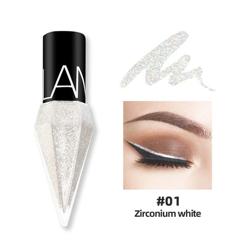 New Professional Shiny Eye Liners Cosmetics for Women Pigment Silver