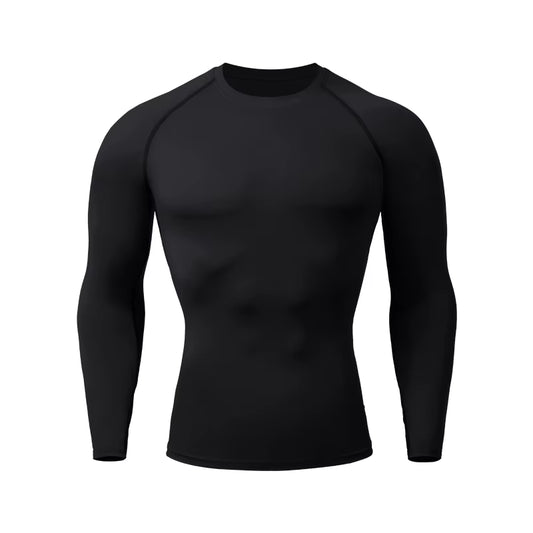 Compression Shirts Men'S Rashguard Quick Dry Gym Fitness Shirts Spring Beach Surfing Athletic Sport Running Workout Tops Tees